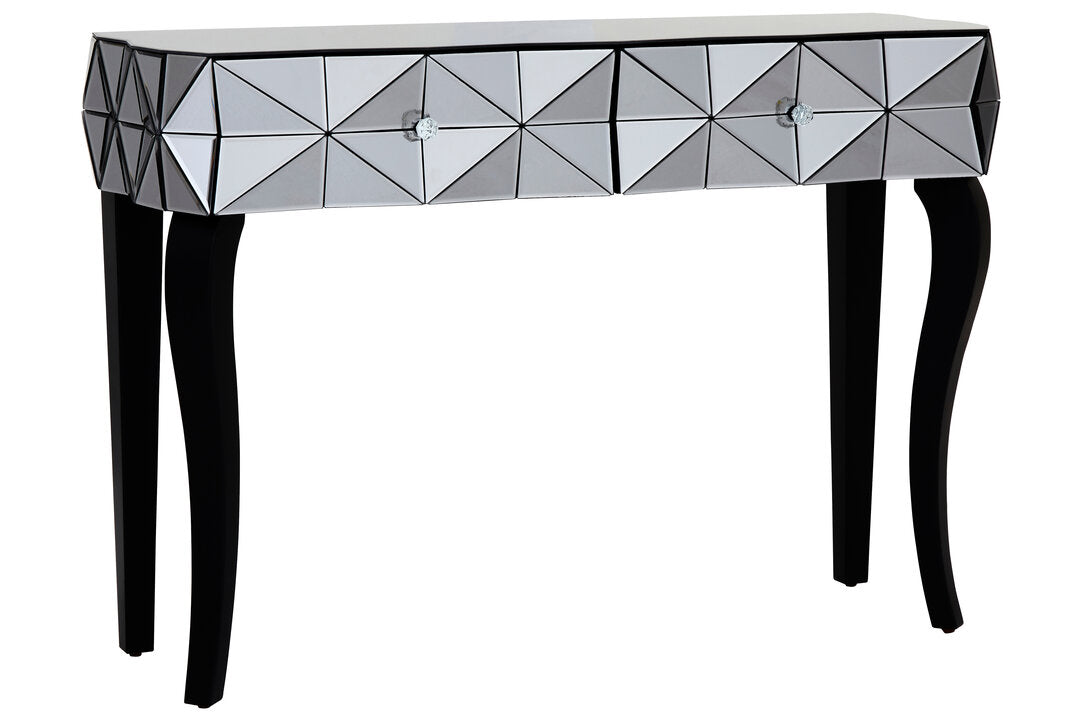 Chester Smoke Glass Two Drawer Console Table