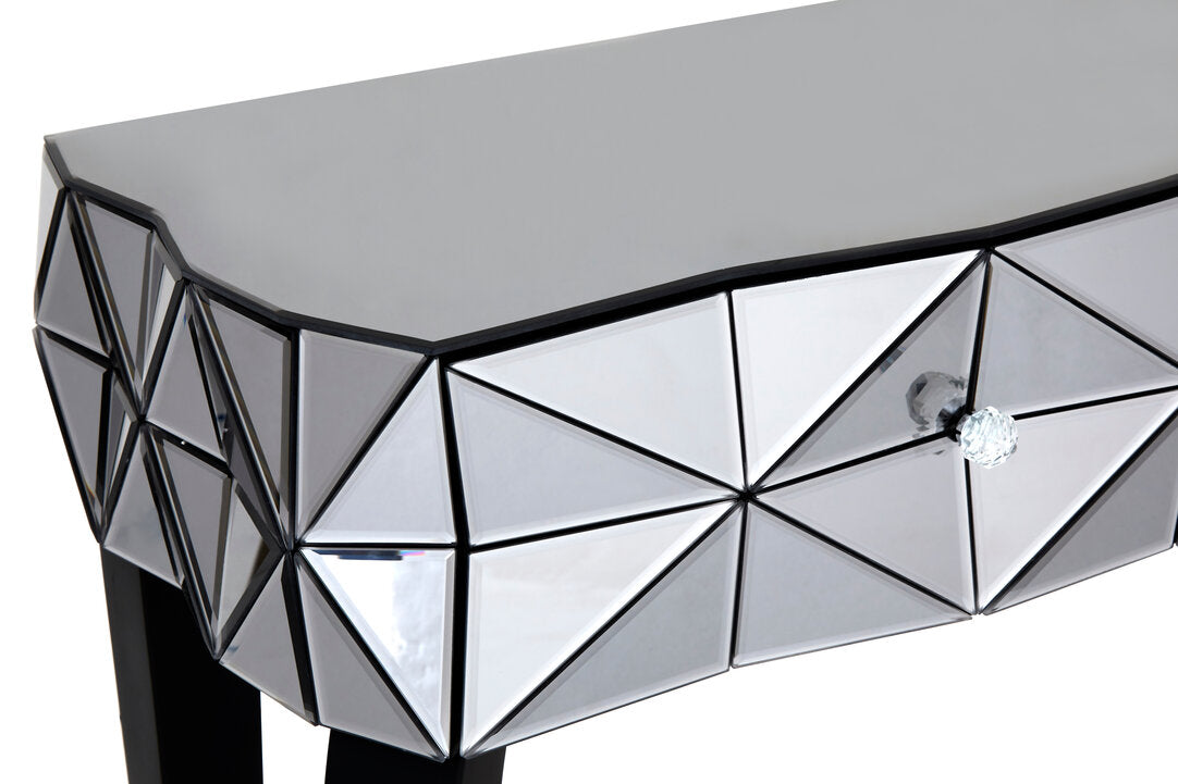 Chester Smoke Glass Two Drawer Console Table