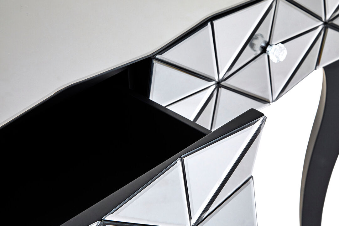 Chester Smoke Glass Two Drawer Console Table