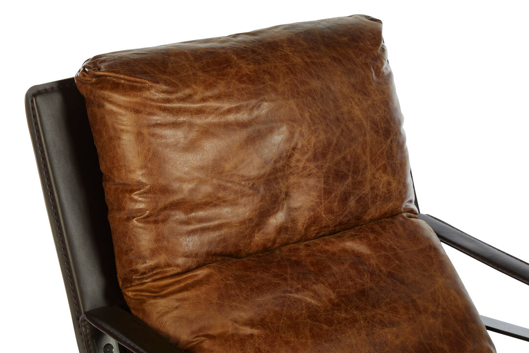 Harrogate Light Brown Leather Lounge Chair