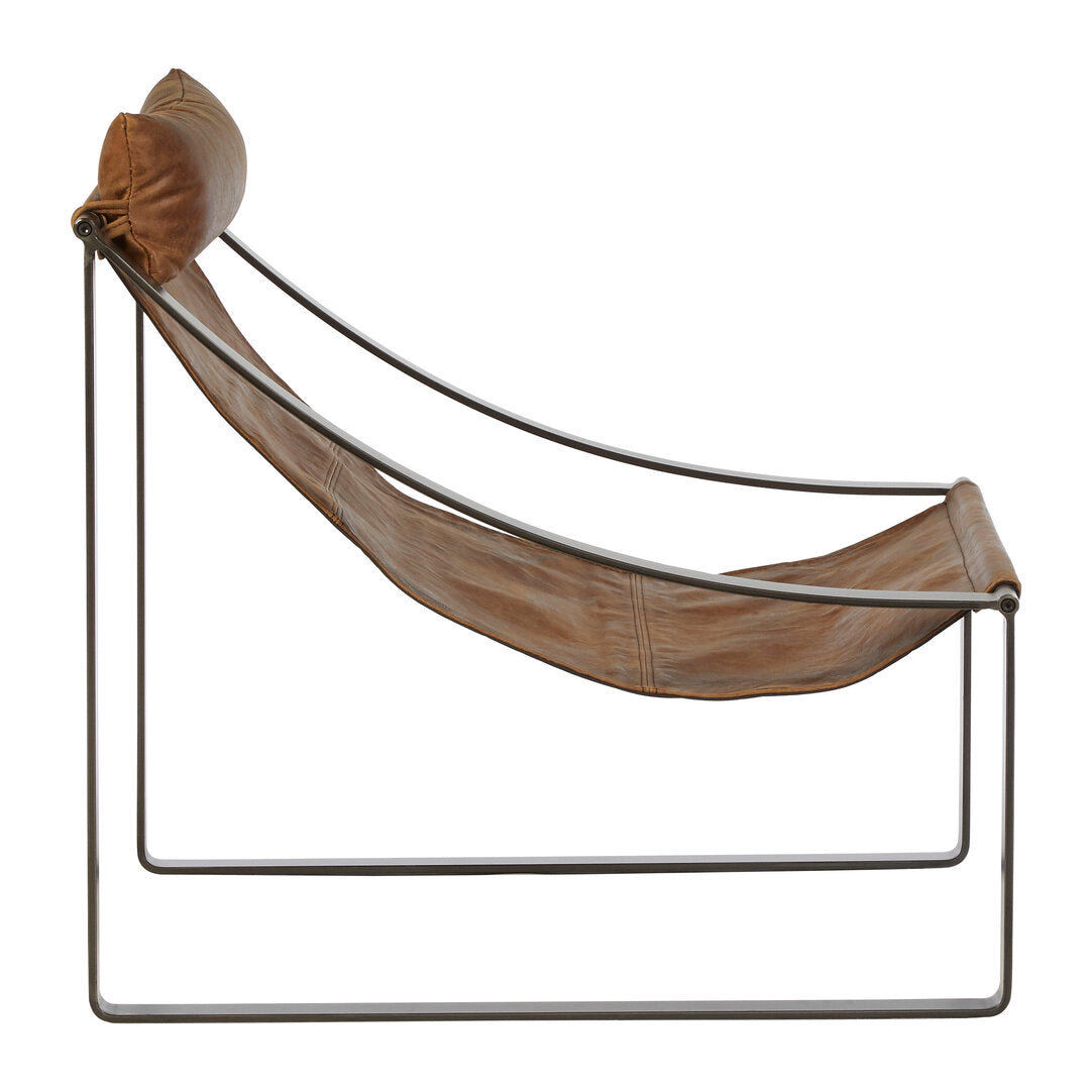 Harrogate Genuine Light Brown Leather Chair