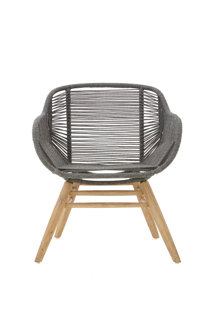 York Rope Armchair Grey