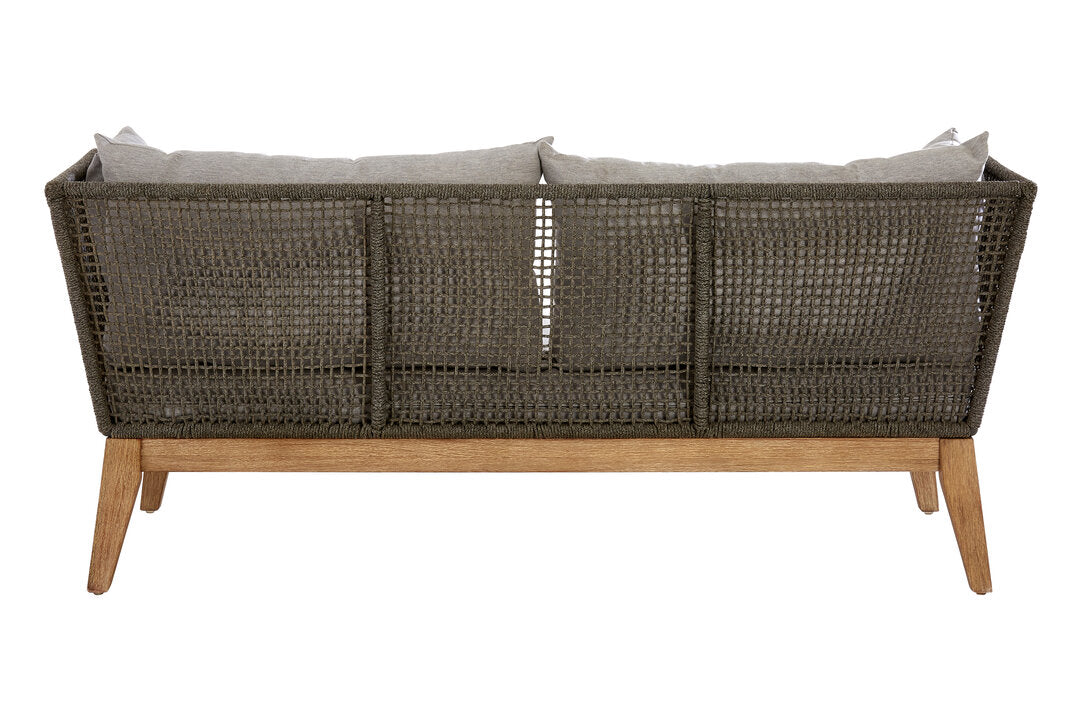 Bristol 3 Seat Grey Sofa with Wooden Legs