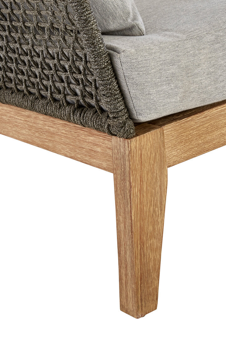 Bristol 3 Seat Grey Sofa with Wooden Legs