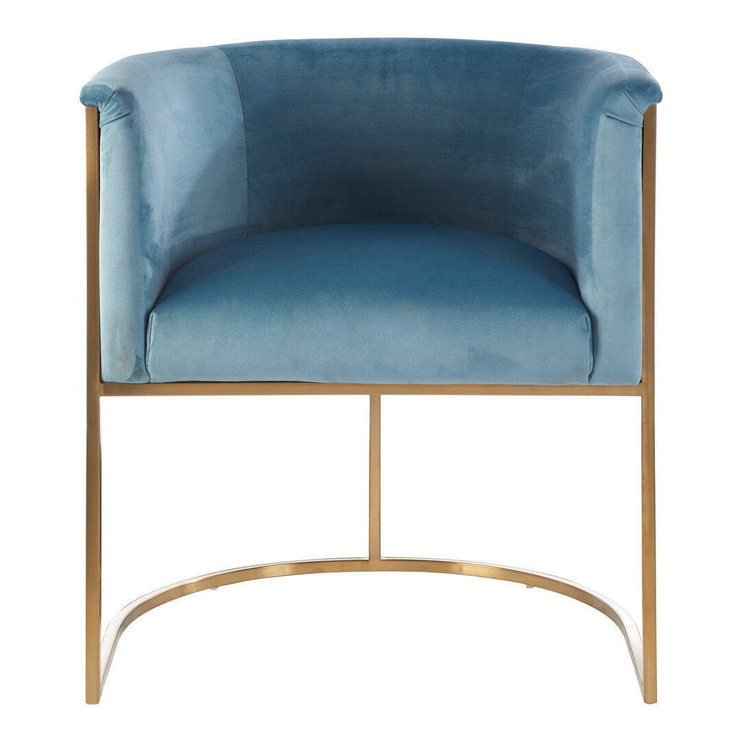 Naples Blue Velvet Chair