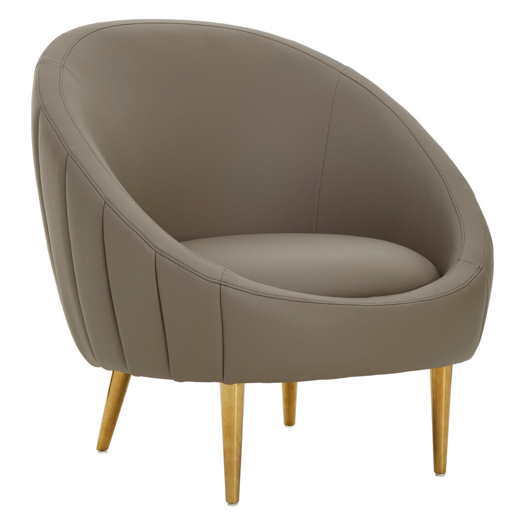 Granada Brown Leather Effect Armchair