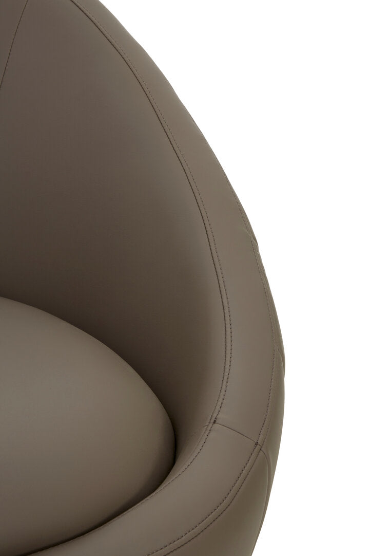 Granada Brown Leather Effect Armchair