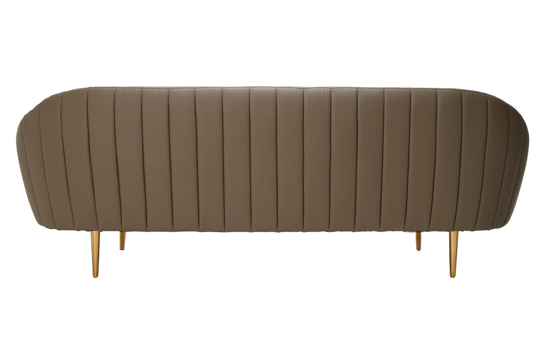 Granada Brown Leather Effect Sofa
