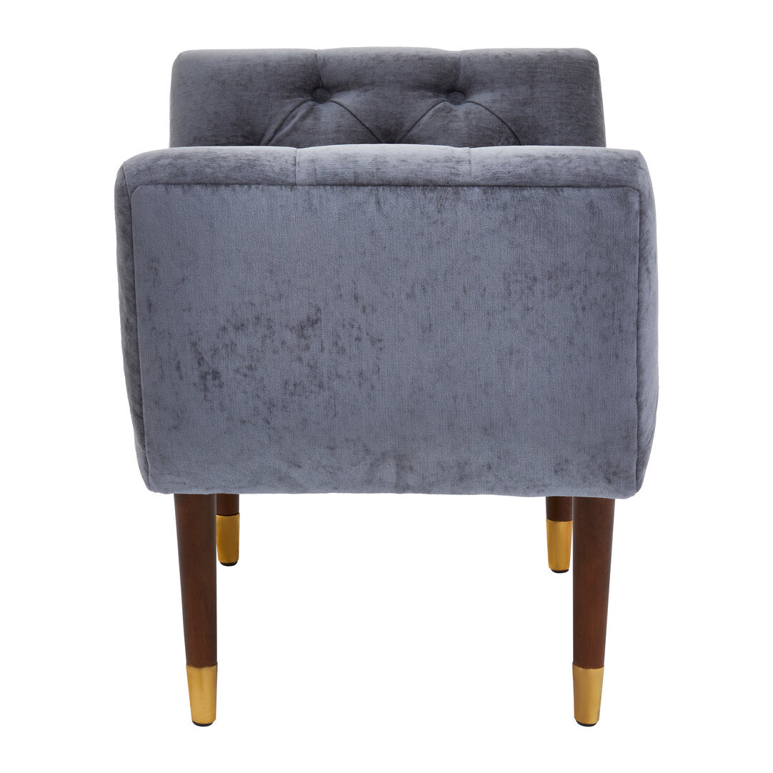 Portofino Grey Chenille Stool
