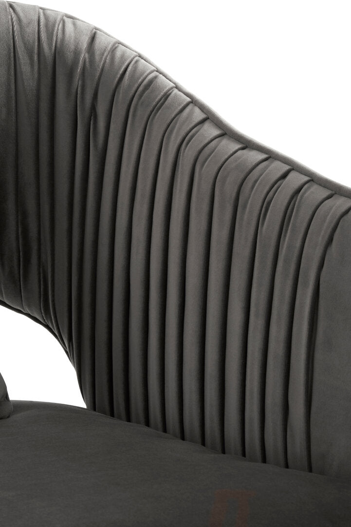 Capri Grey Velvet Sofa