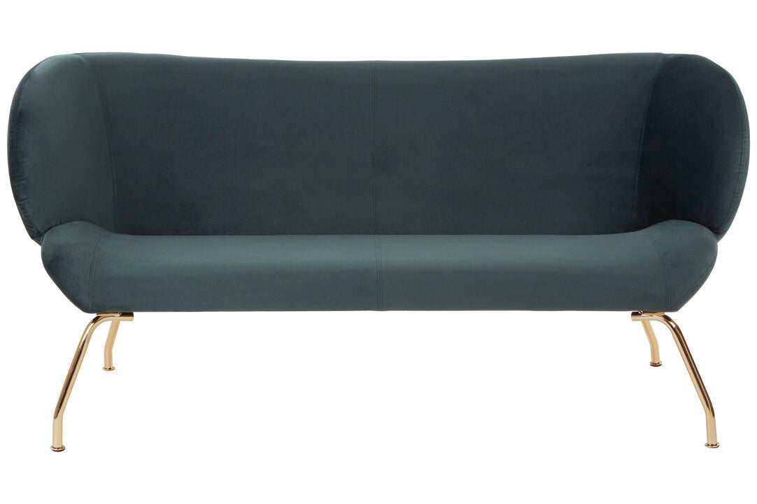 Penzance 2 Seat Green Sofa