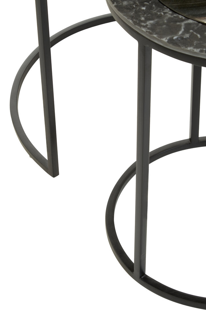 Penzance Set Of 2 Round Nesting Tables