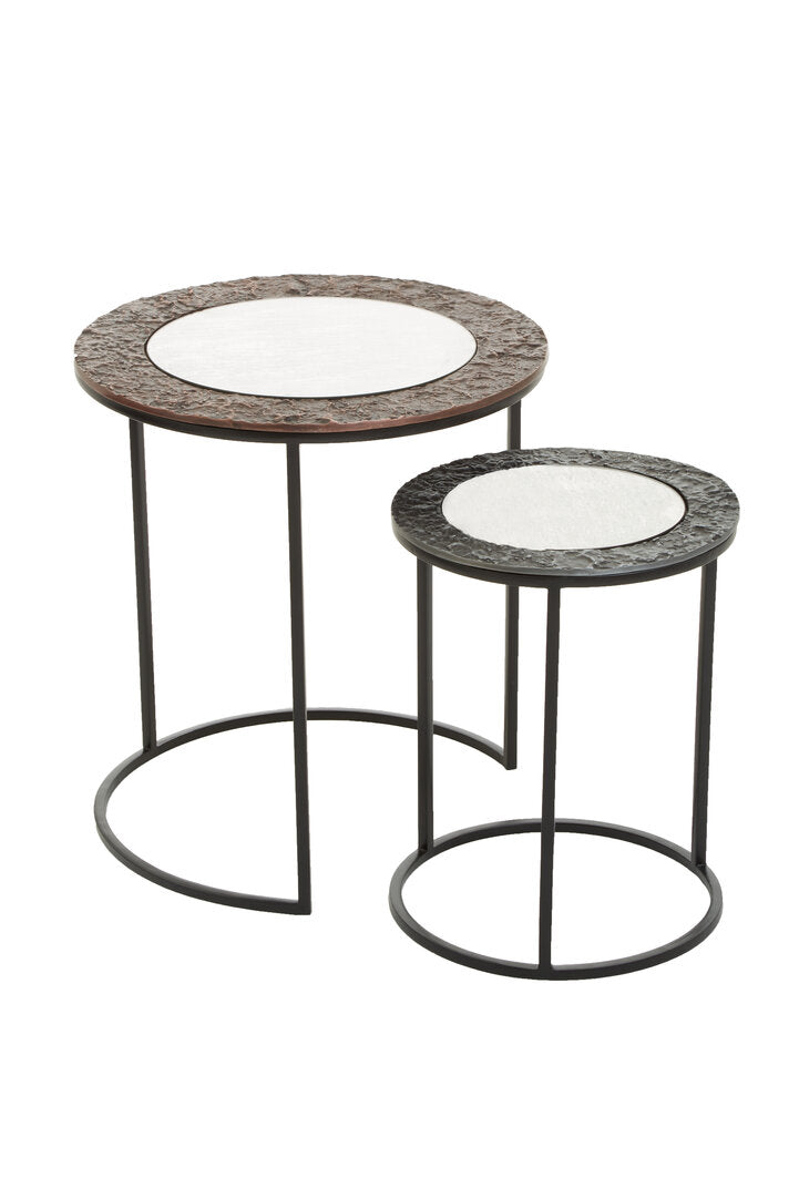 Penzance Set Of 2 Round Nesting Tables