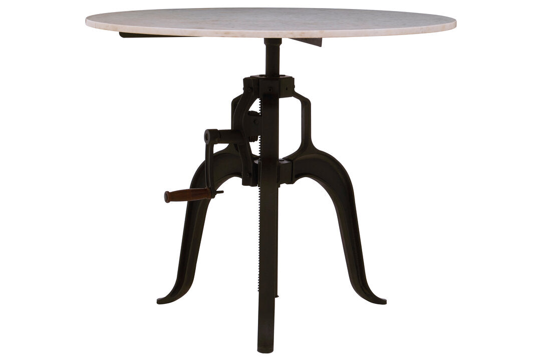 Savoy Small Bar Table with White Marble Top