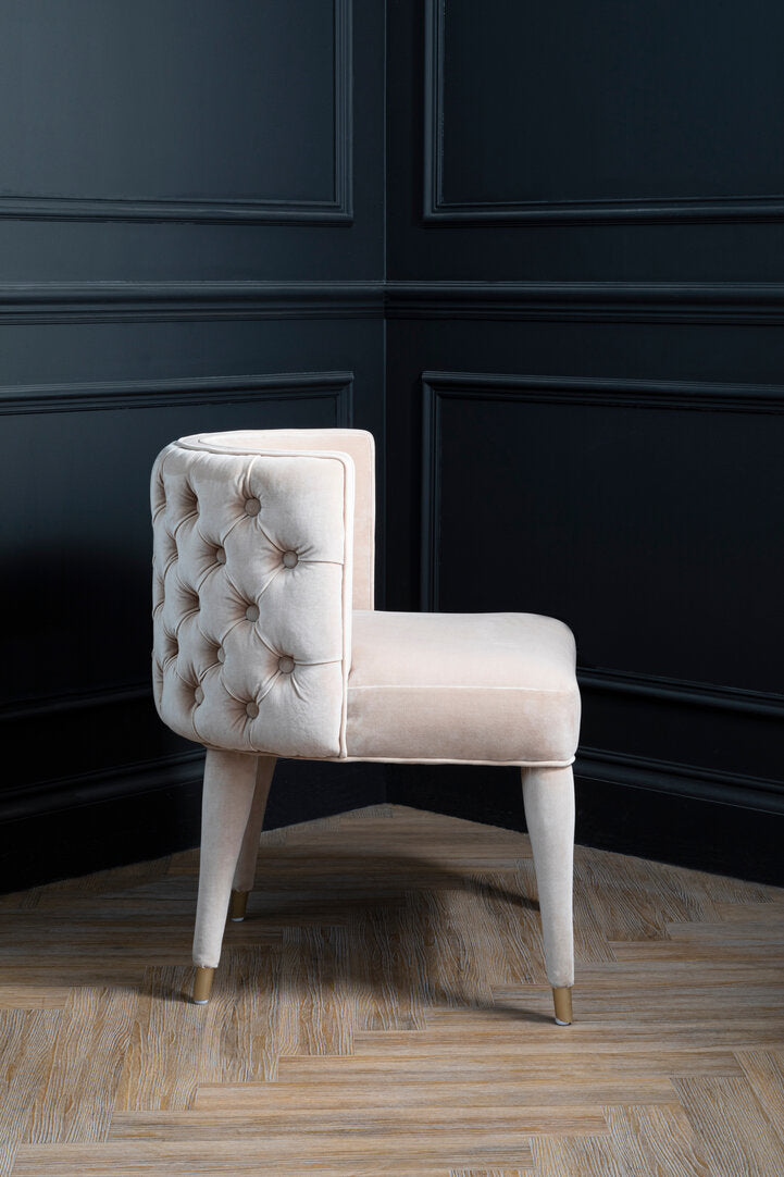 Regent Beige Tufted Backrest Chair