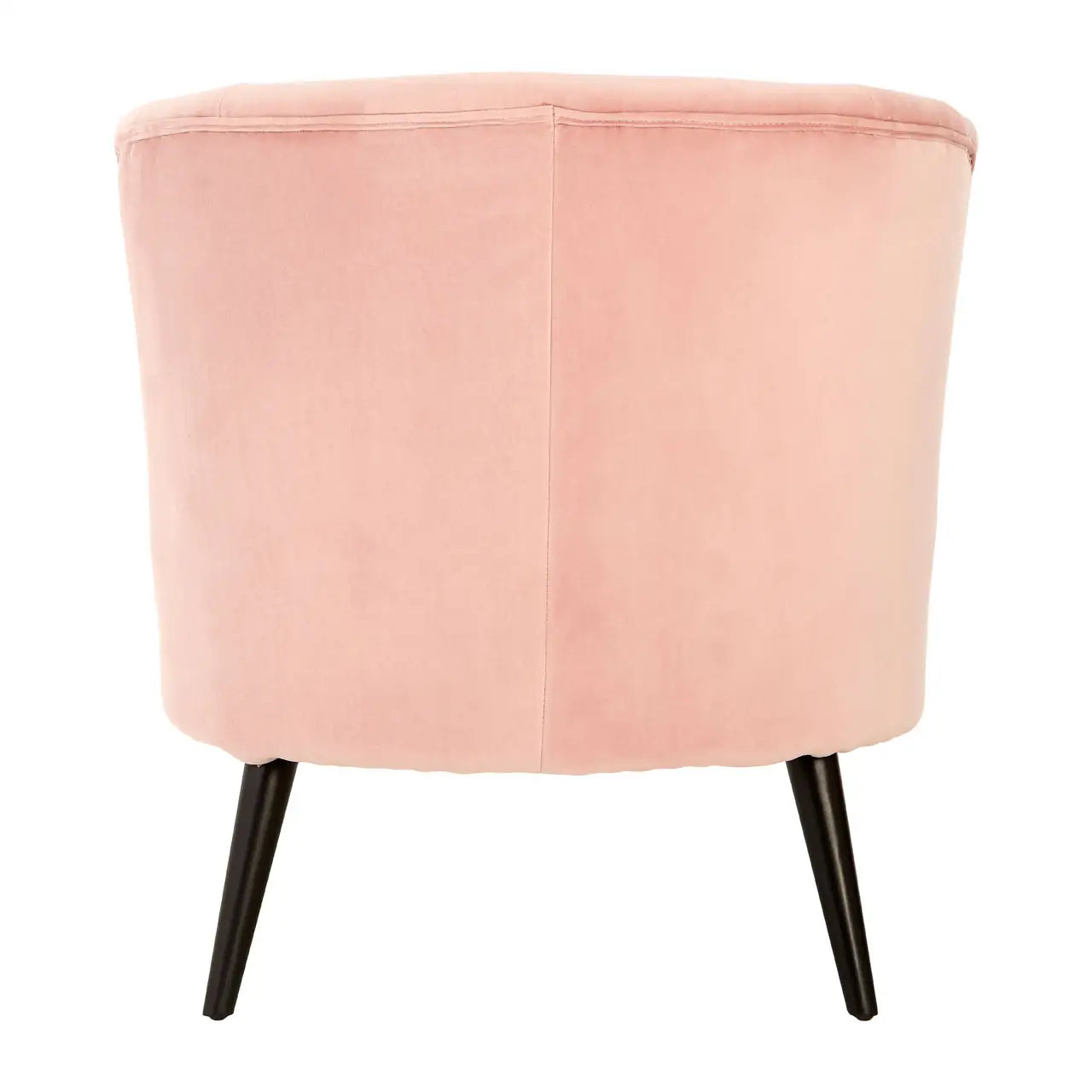 Plush Pink Velvet Round Accent Chair