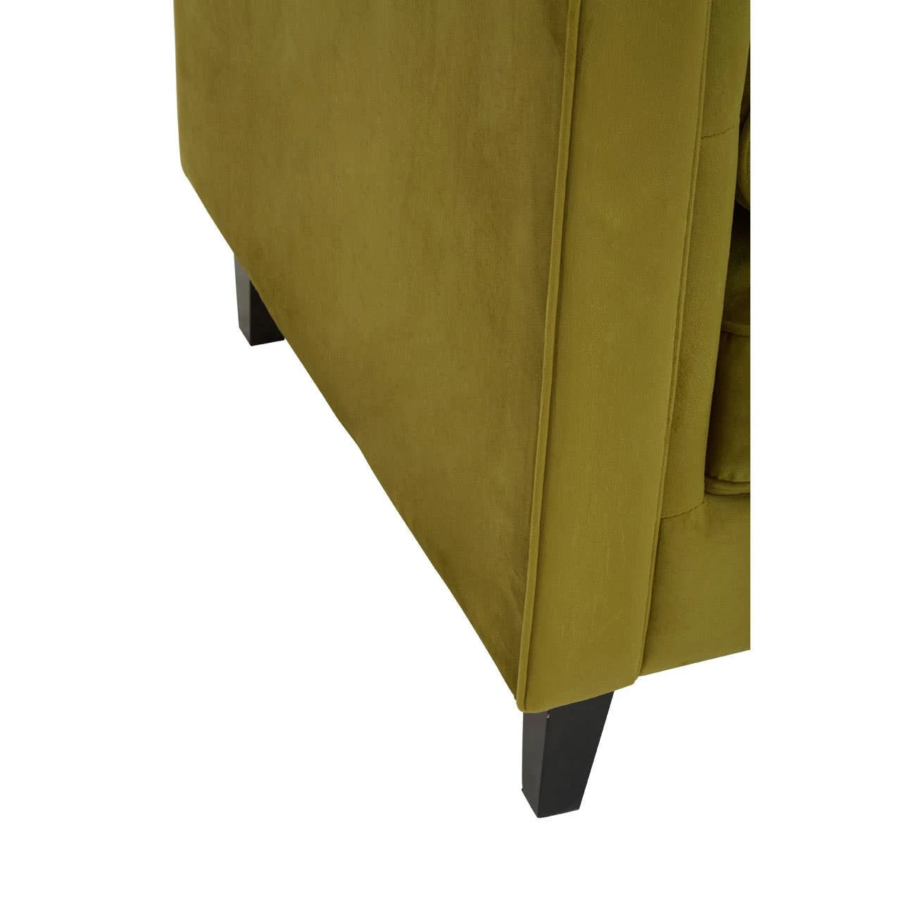 Knightsbridge 3 Seat Olive Velvet Sofa