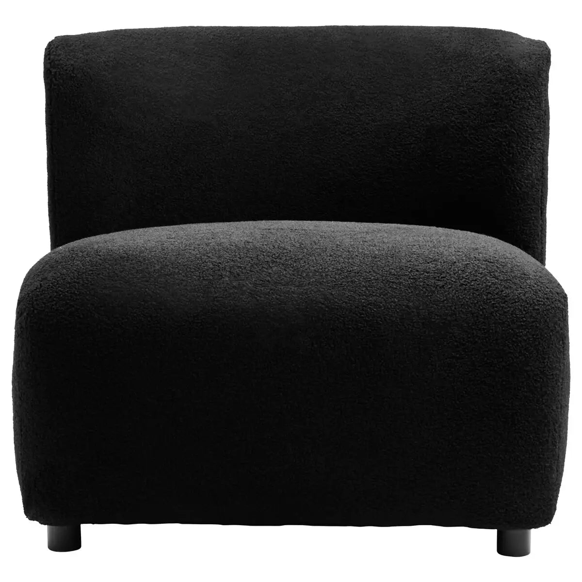 Montreal Boucle Effect Armless Lounge Chair