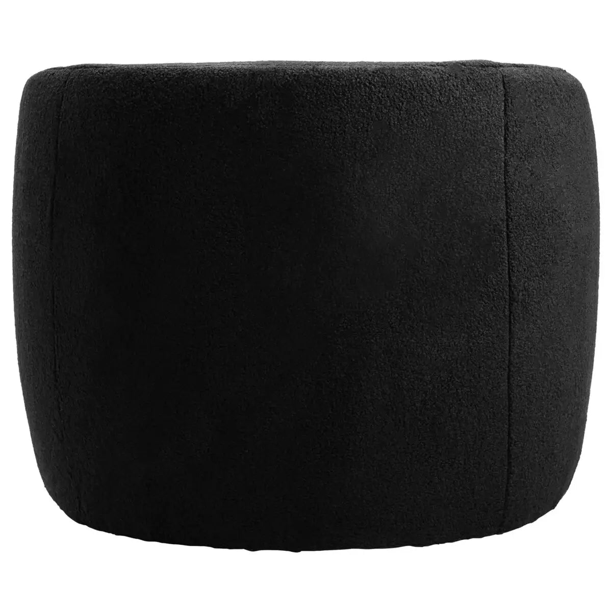 Montreal Boucle Effect Curved Lounge Chair With Swivel Base