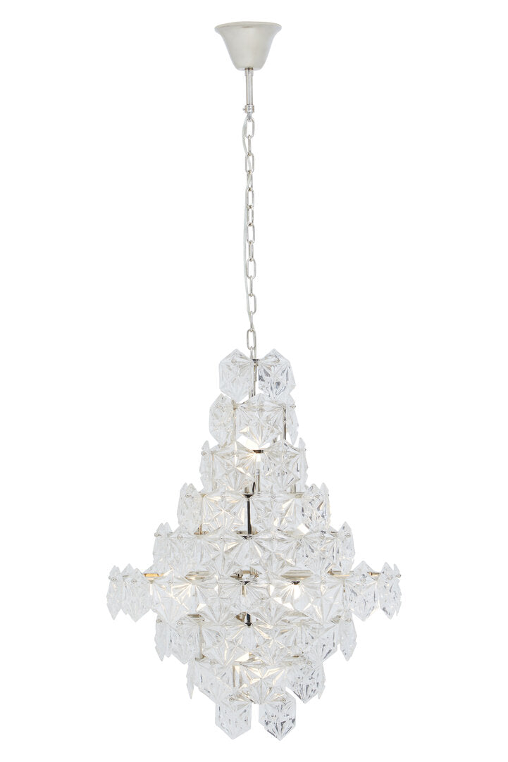 Cannes Tiered Glass Chandelier