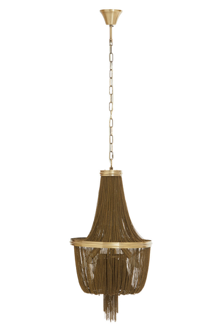 Como Antique Brass Chain Design Chandelier