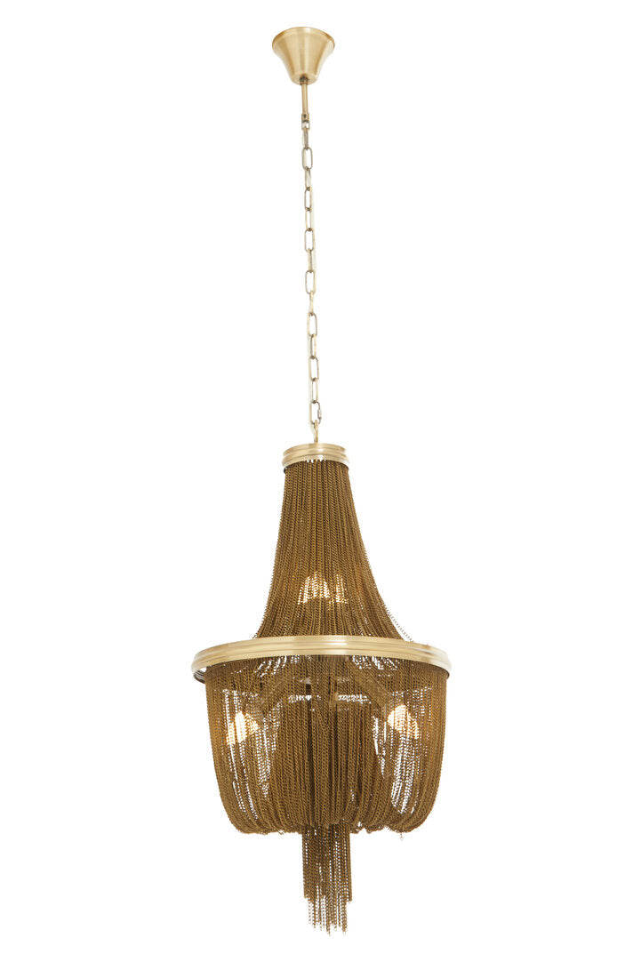 Como Antique Brass Chain Design Chandelier