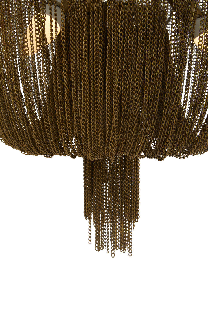 Como Antique Brass Chain Design Chandelier
