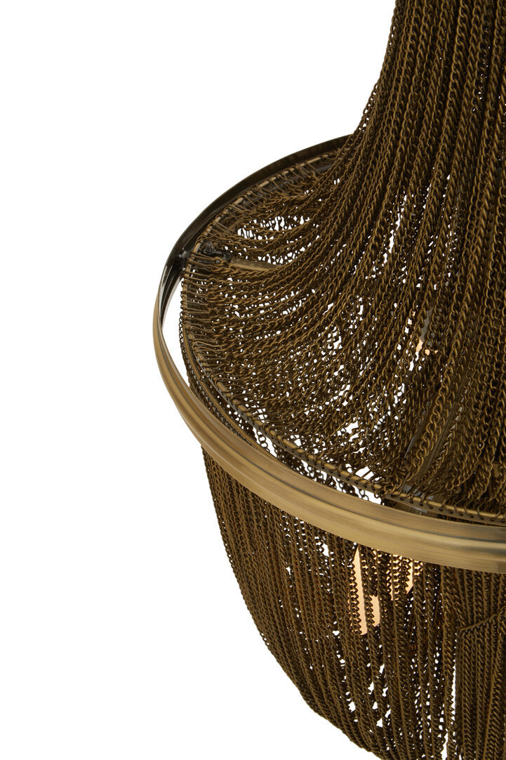 Como Antique Brass Chain Design Chandelier