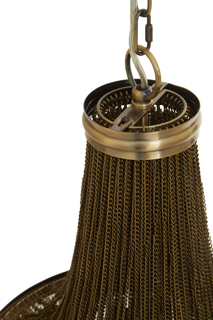 Como Antique Brass Chain Design Chandelier