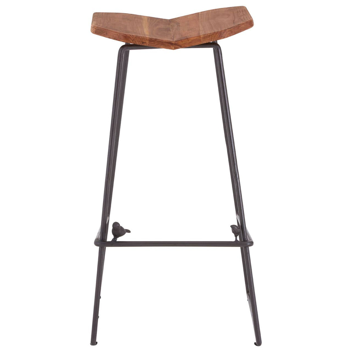 Belgravia Black Elm Wood Bar Stool