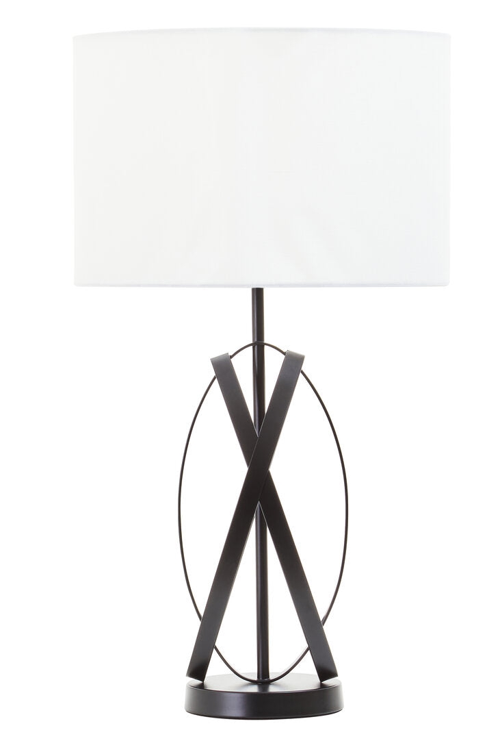 Harrogate Black Cross Table Lamp