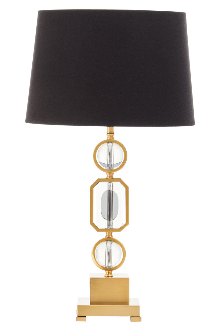 York Gold And Crystal Table Lamp