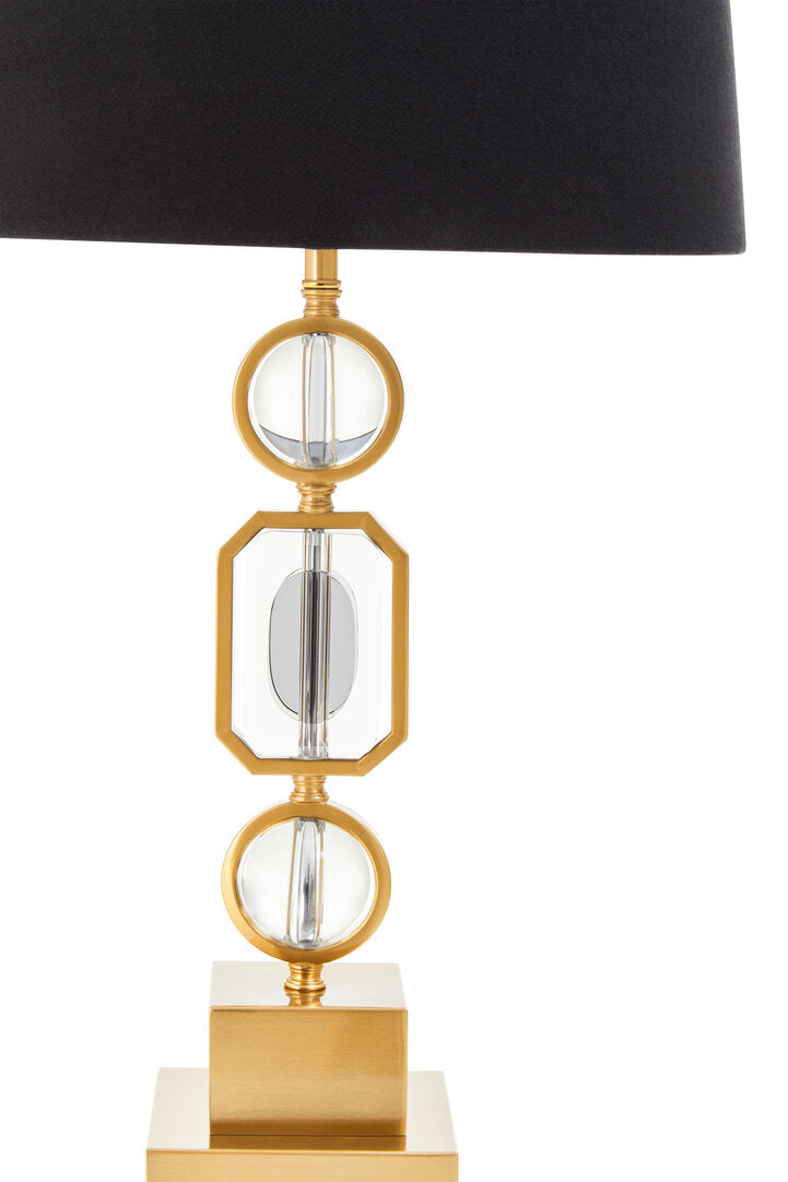 York Gold And Crystal Table Lamp
