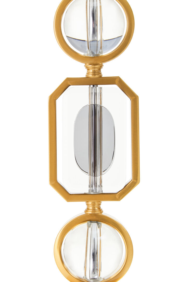 York Gold And Crystal Table Lamp