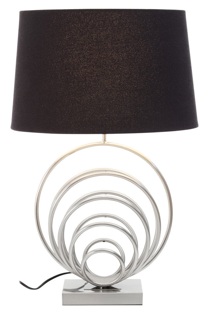 Brighton Brushed Chrome Sphere Table Lamp