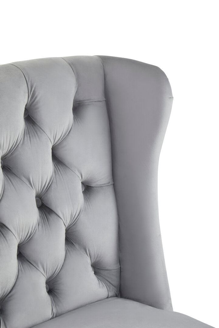 Vienna Townhouse Grey Velvet Dining Chair