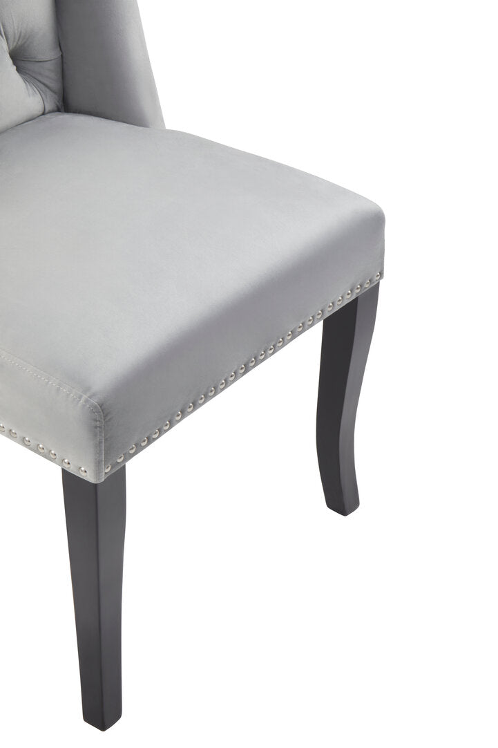 Vienna Townhouse Grey Velvet Dining Chair