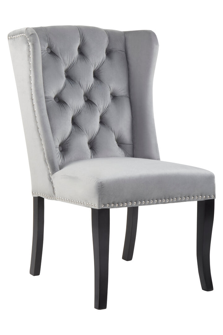 Vienna Townhouse Grey Velvet Dining Chair