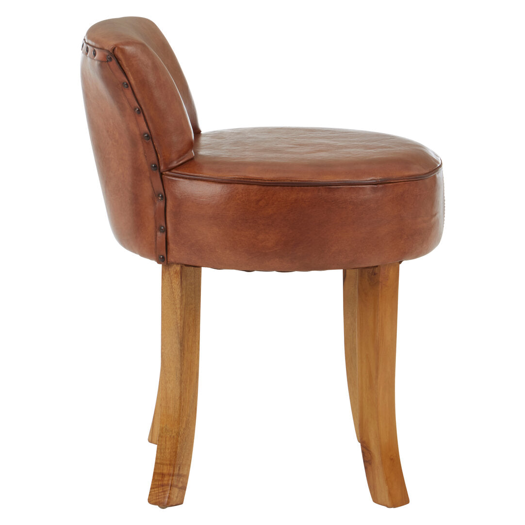Seville Small Brown Leather Chair