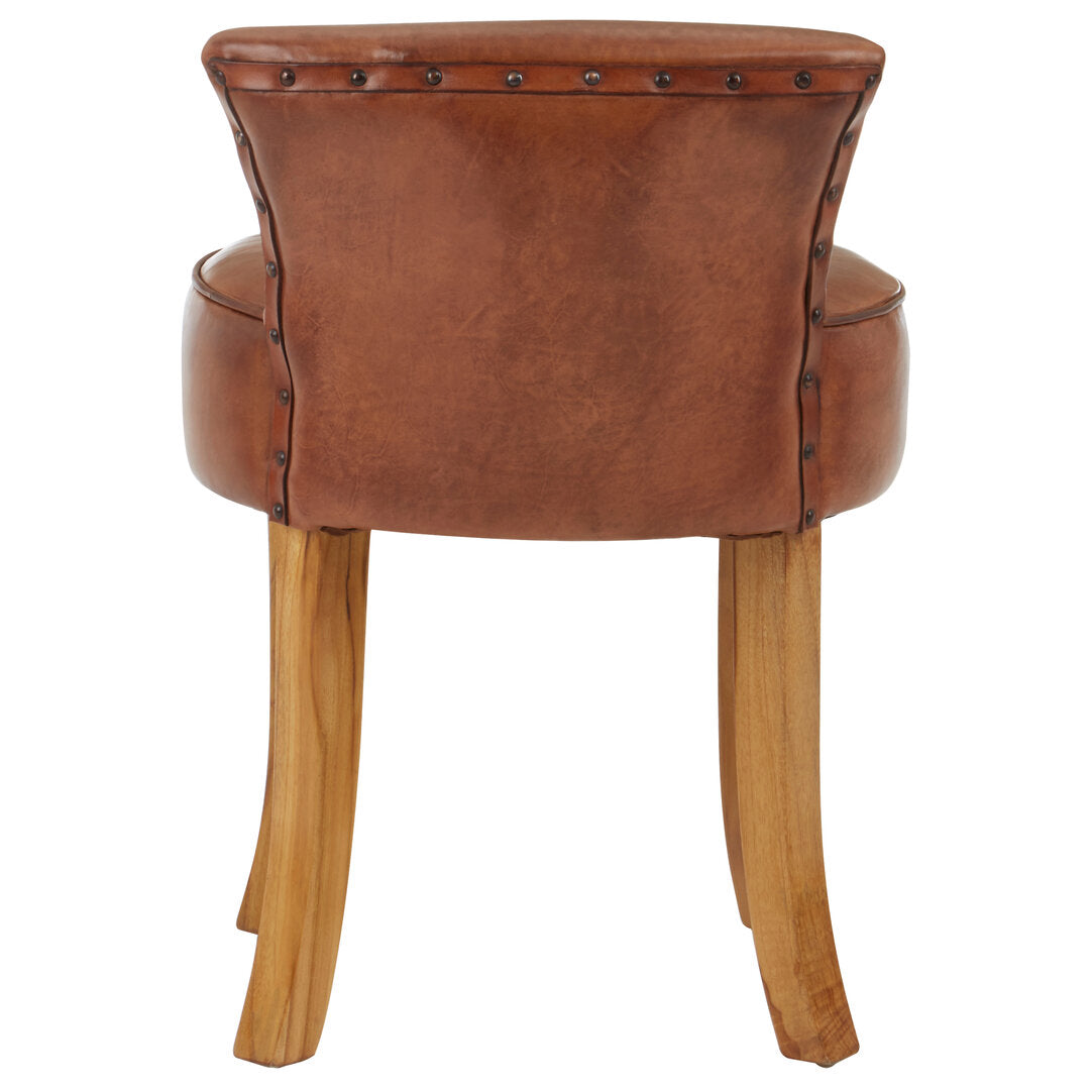 Seville Small Brown Leather Chair