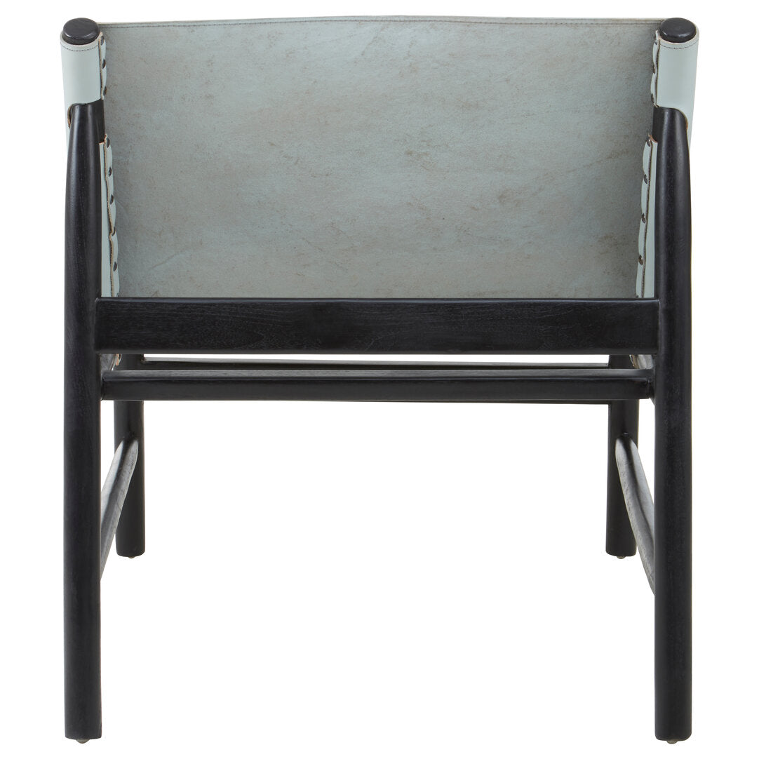 Seville Grey Plain Cow Leather Chair