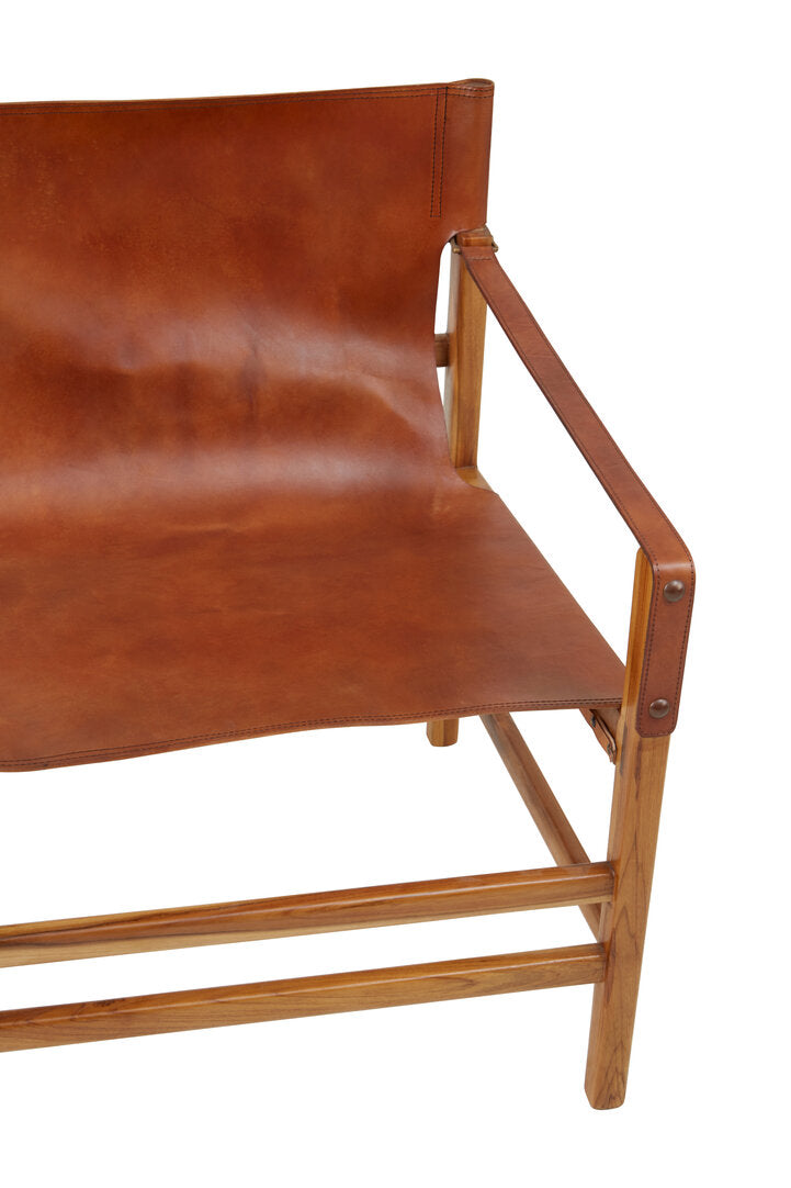 Seville Brown Cow Leather Chair