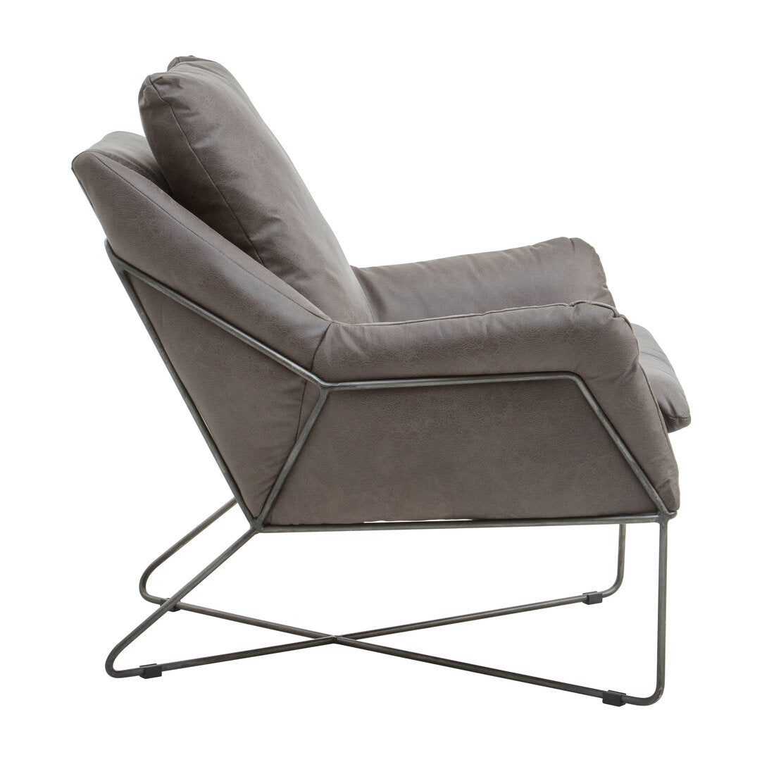 Granada Grey faux leather Chair