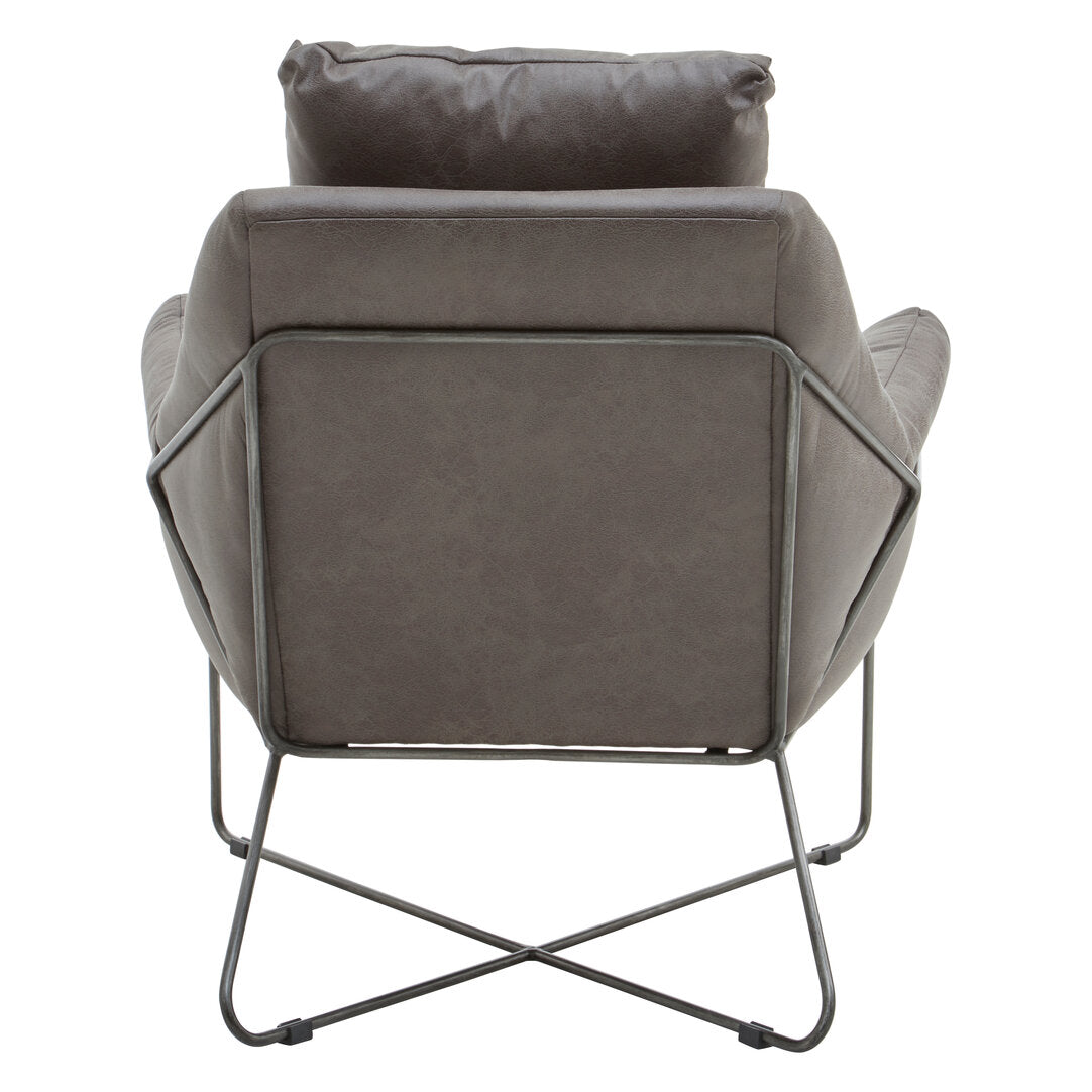 Granada Grey faux leather Chair