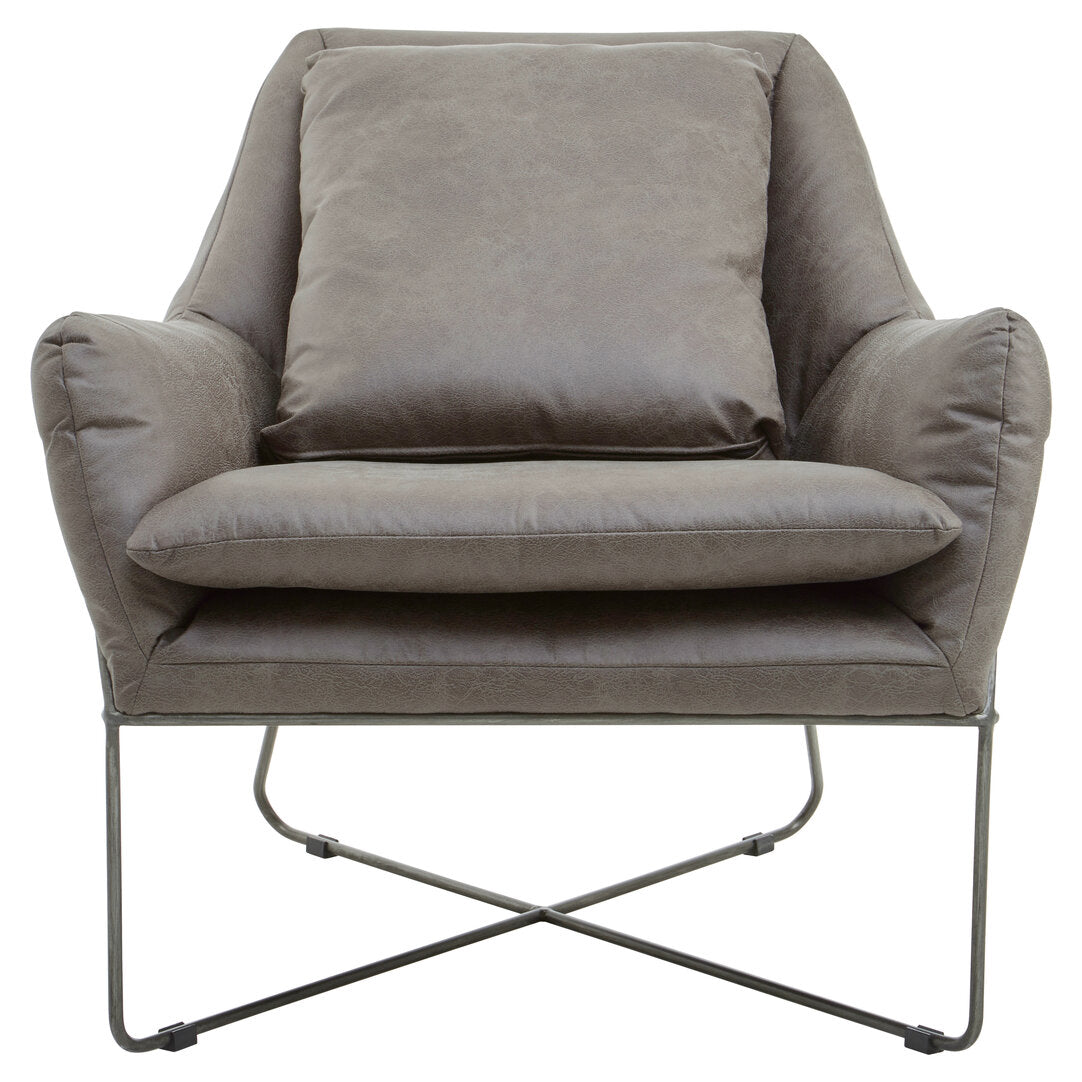Granada Grey faux leather Chair