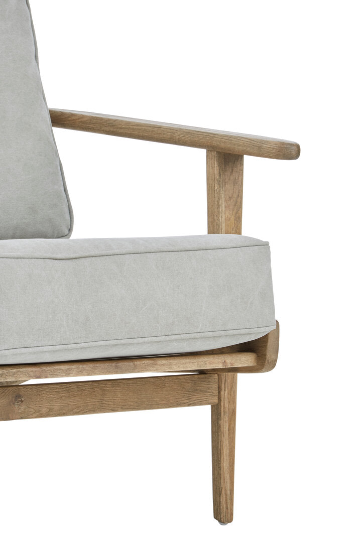 Laguna Grey Linen Oak Frame Armchair