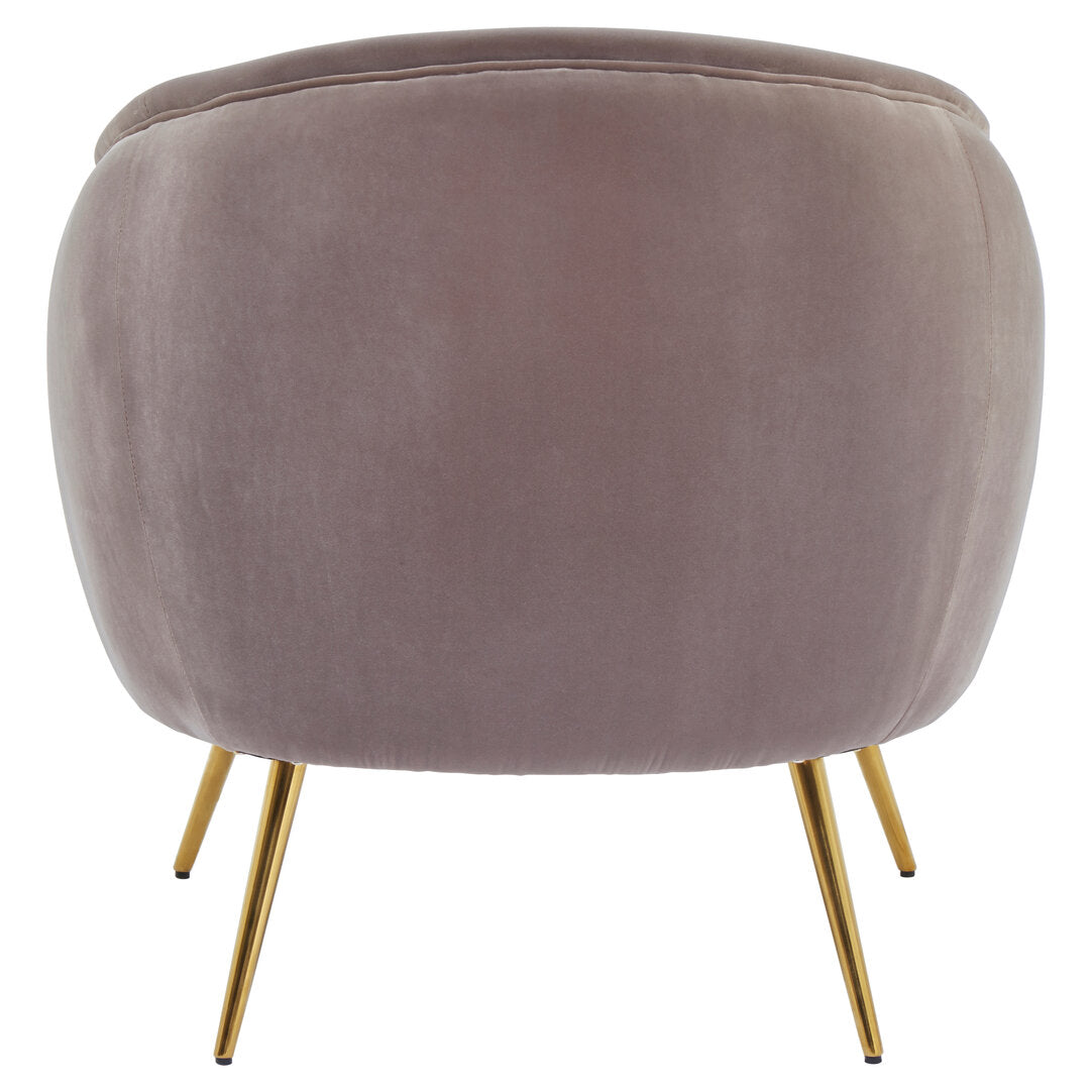 Penzance Mink Velvet Armchair