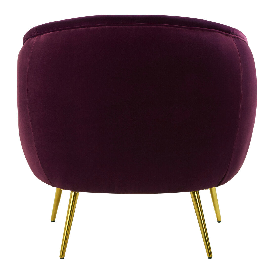 Penzance Purple Velvet Armchair
