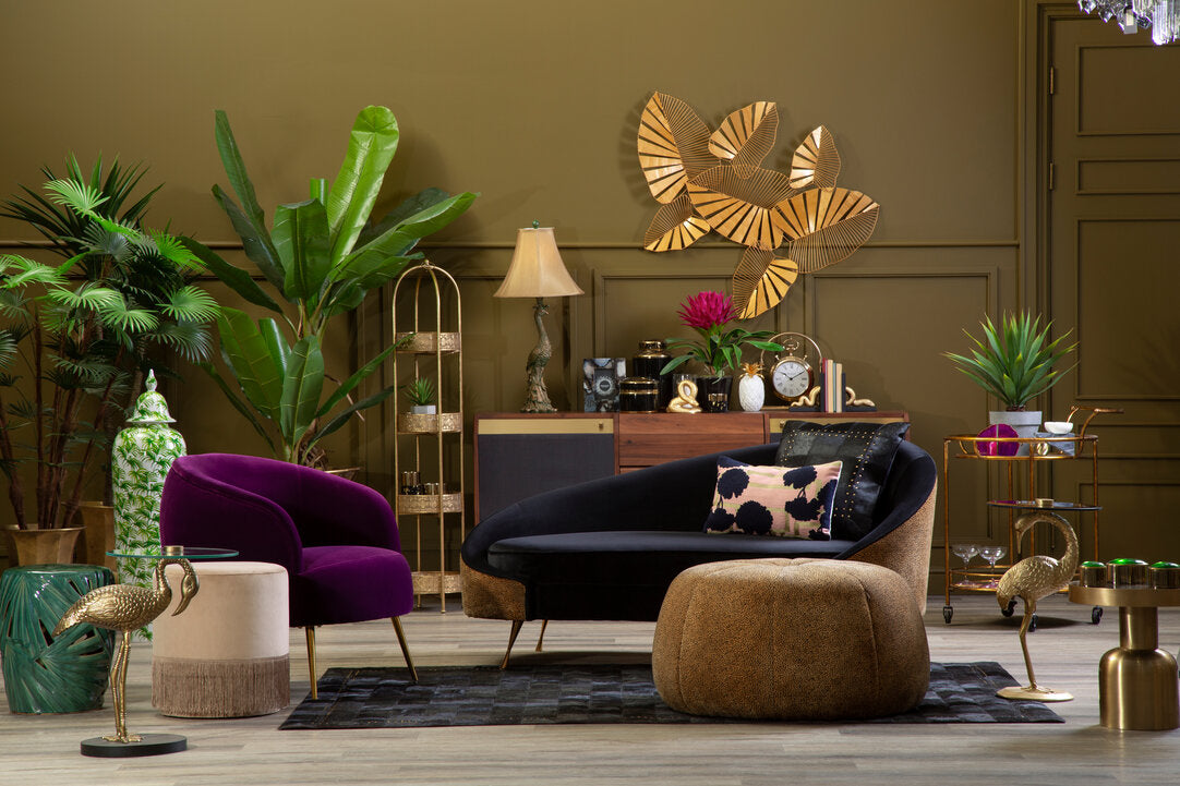 Penzance Purple Velvet Armchair