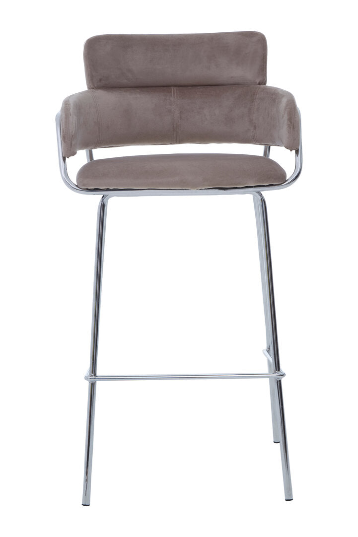 Devon Mink Velvet Bar Chair
